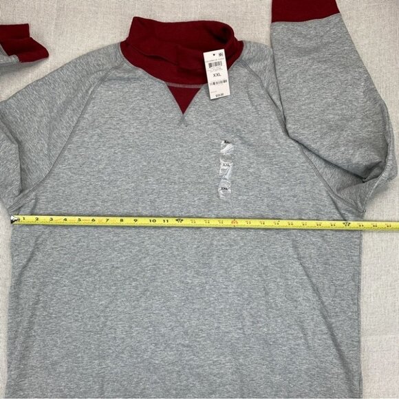 Clubroom Mens Gray Turtle Neck Classic Fit Fleece Sweatshirt XXL - Picture 8 of 9